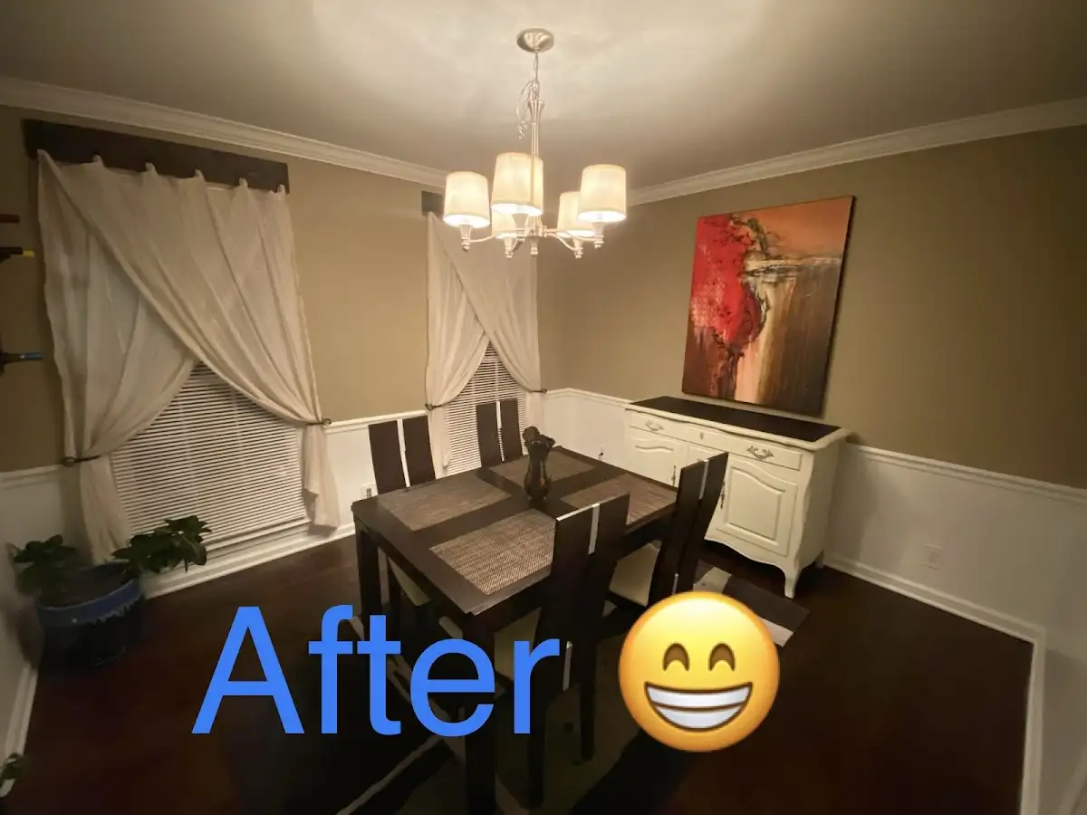 Professional dining room restoration after water damage in Tarboro