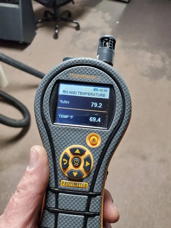 Moisture meter humidity assessment for Mold Remediation & Removal in Tarboro